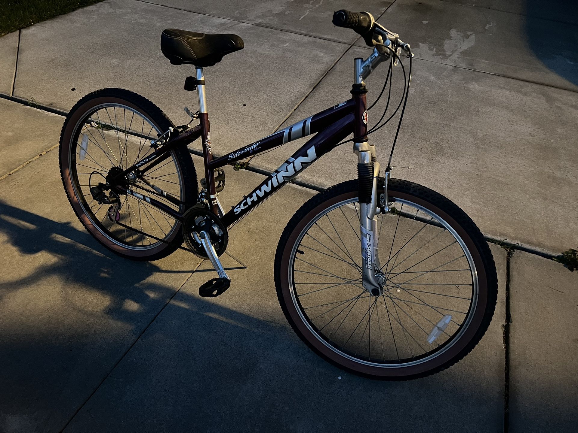 schwinn bicycle sidewinder Schwinn Bike Black Schwinn Sidewinder 26 Men's Schwinn Sidewinder 26”  Mountain Bike