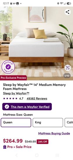 New Full sized Memory Foam mattress