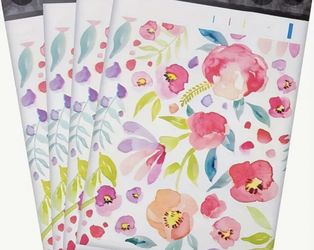 Poly Mailers 10x13 Pack Of 50 Brand New Strong Waterproof Floral 