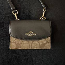 Coach Mini Leather Crossbody Bag