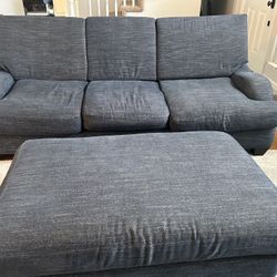 Navy Living Spaces Sofa