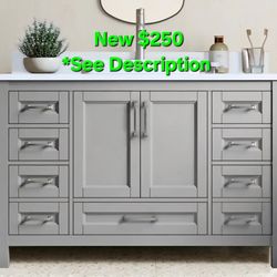 NEW Light Grey Bathroom Vanity $250 ***SEE DESCRIPTION 
