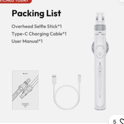 ​Ulanzi TT88 Overhead Selfie Stick Wireless Tripod Magsafe Clip for iPhone 16-13