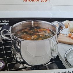 OLLA DE 8 QT DE ACERO INOXIDABLE TRI PLY PRINCESS HOUSE 🌻 🫒 