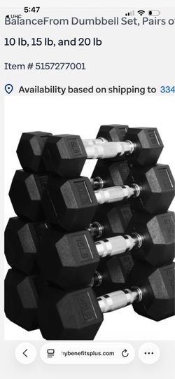 Brand new dumbbell set