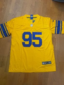 Yellow Los Angeles rams Myles garret jersey