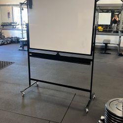 Rolling Whiteboard on Wheels – 48x32 Double-Sided