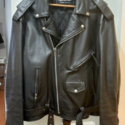 🔥 UNIKs Leather Motorcycle Jacket – Size 52