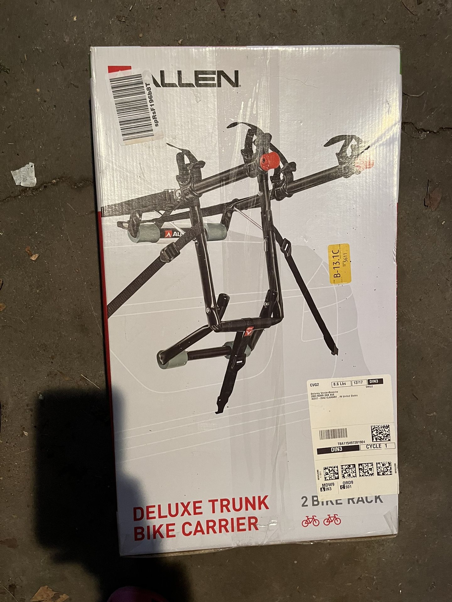 Bike Rack For Trunks Or SUV, Brand New