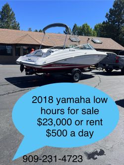 Yamaha 2018 Low Hours Boat