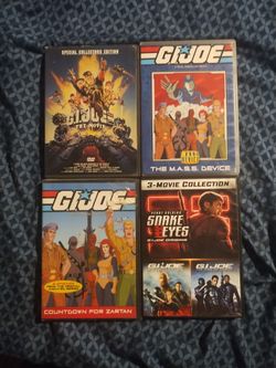 GI Joe classic cartoon movies and three GI Joe movies