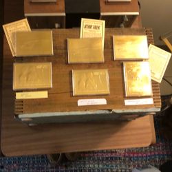 Star Trek gold foil trading cards vintage numbered