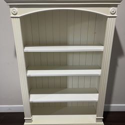 White bookshelf