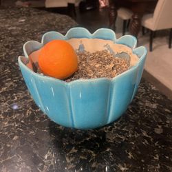 Plant Pot Turquoise Ceramic 