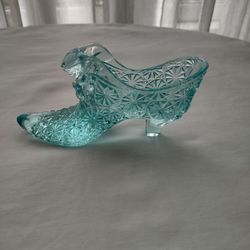 Vintage Fenton Glass Shoe Daisy