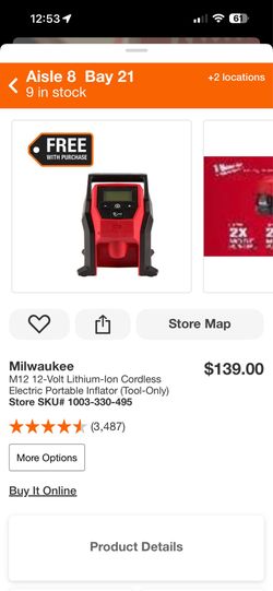 M12 inflator tool only