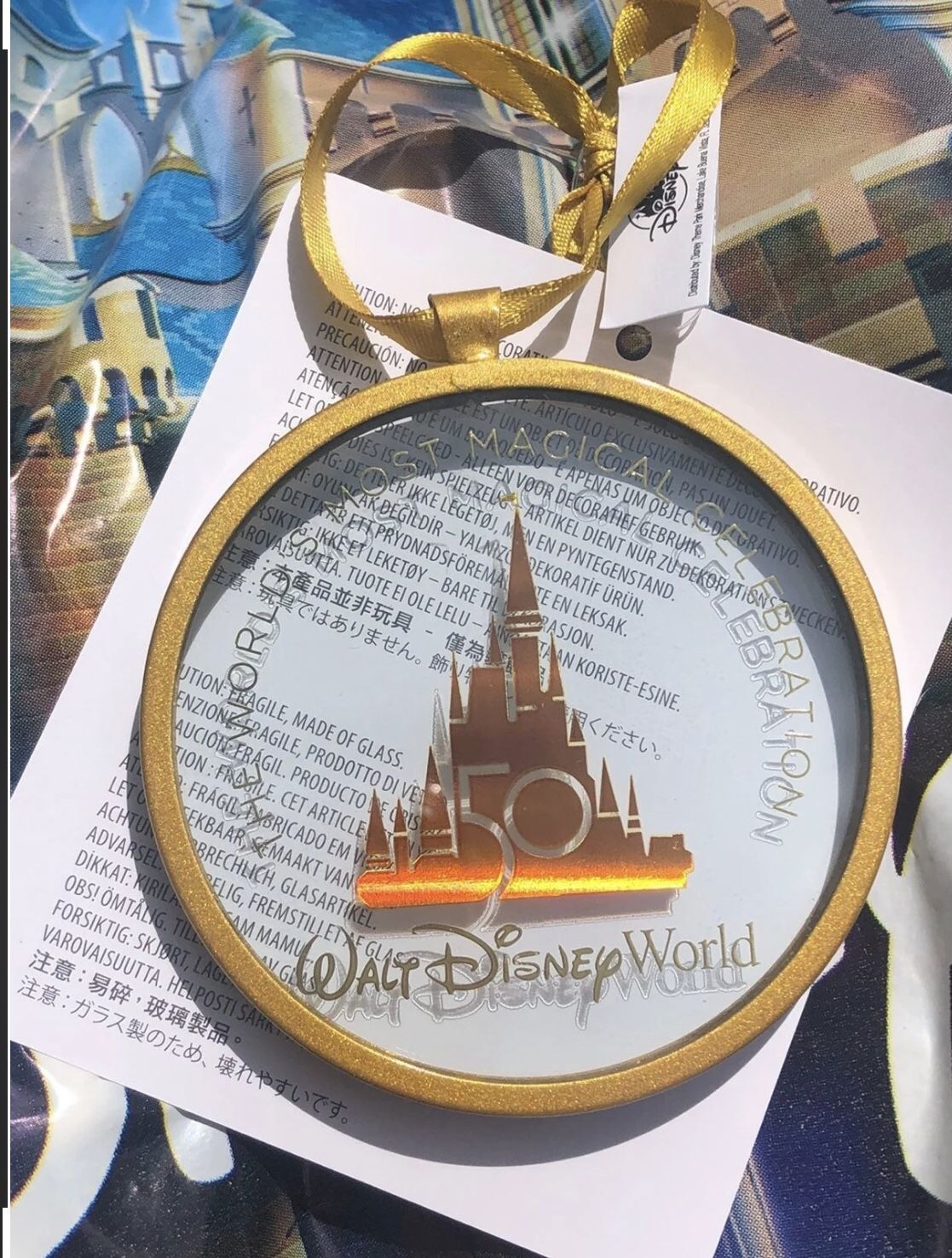 Walt Disney World 50th Anniversary Celebration Limited Release Ornament