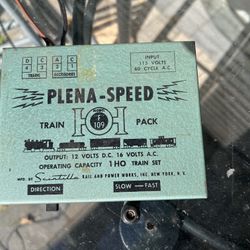 Vintage HO Scale Model Train Set – Plena-Speed H109 Transformer, Tyco Pak 1 & Model Power Track