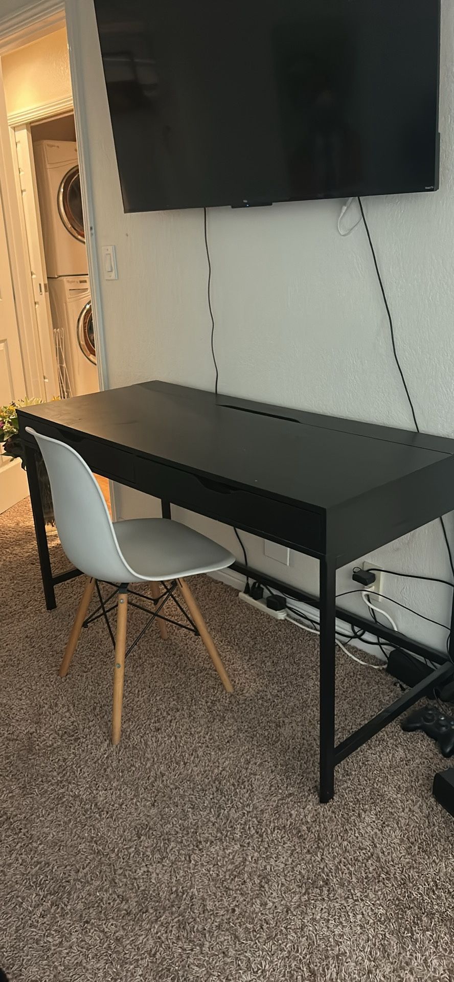 desk and chair