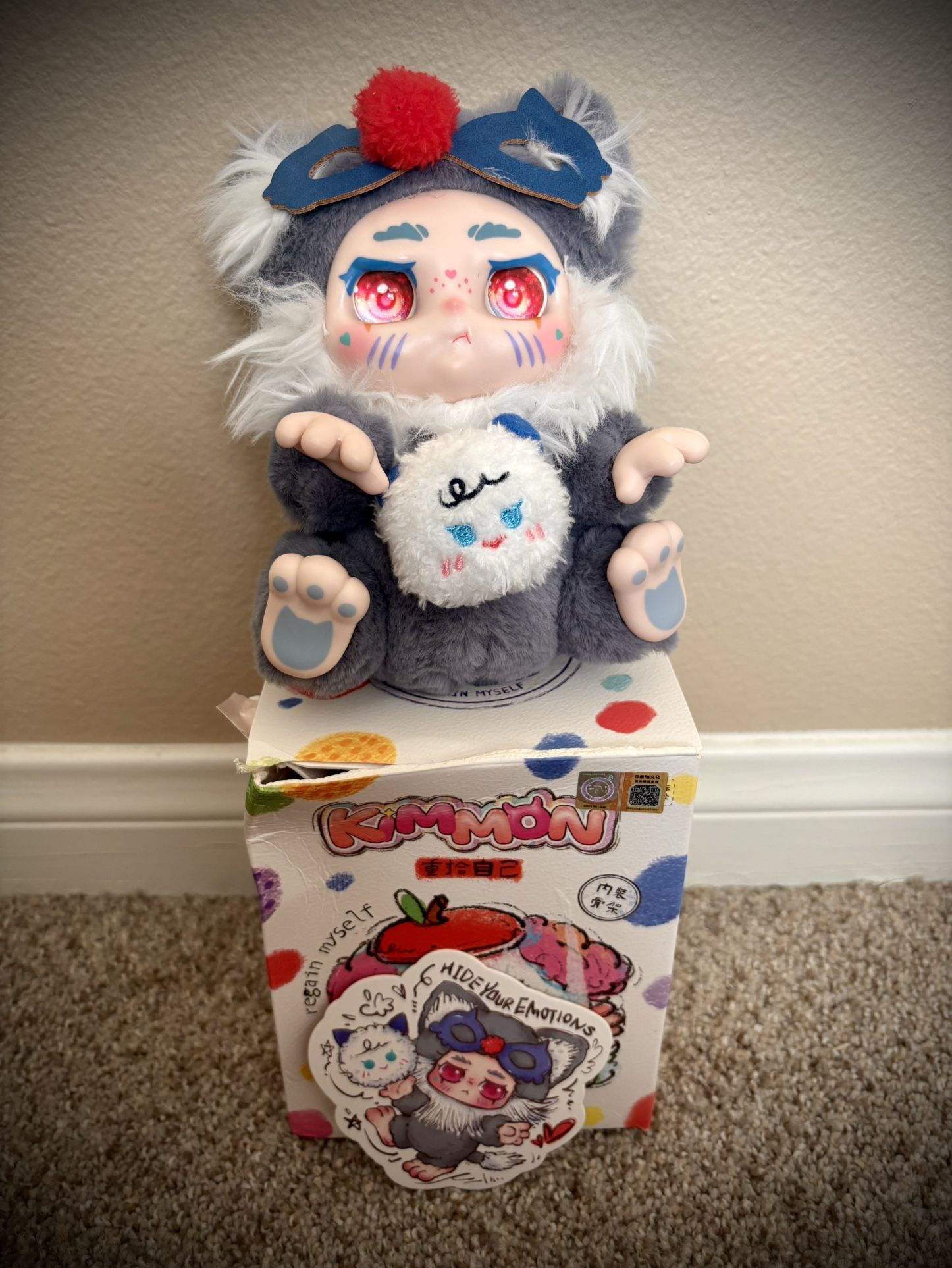 KIMMON MAGICAL CREATURES – REGAIN MYSELF PLUSH BLIND BOX - HIDE YOUR EMOTIONS