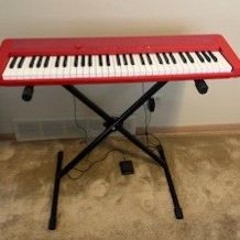 Casio CT-S1 61 Key Portable Keyboard In Red