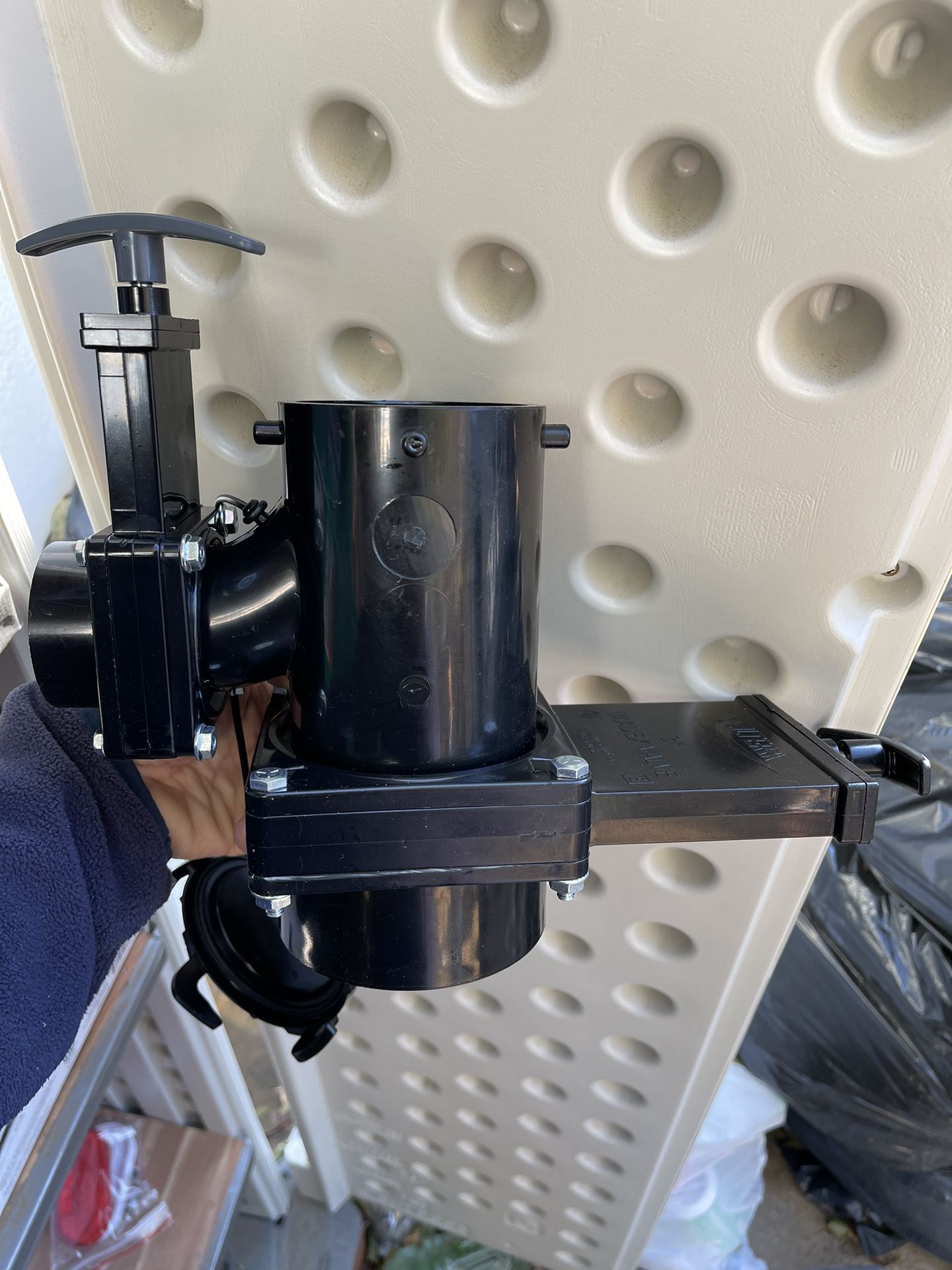 RV San Tee Waste Valve/Adapter