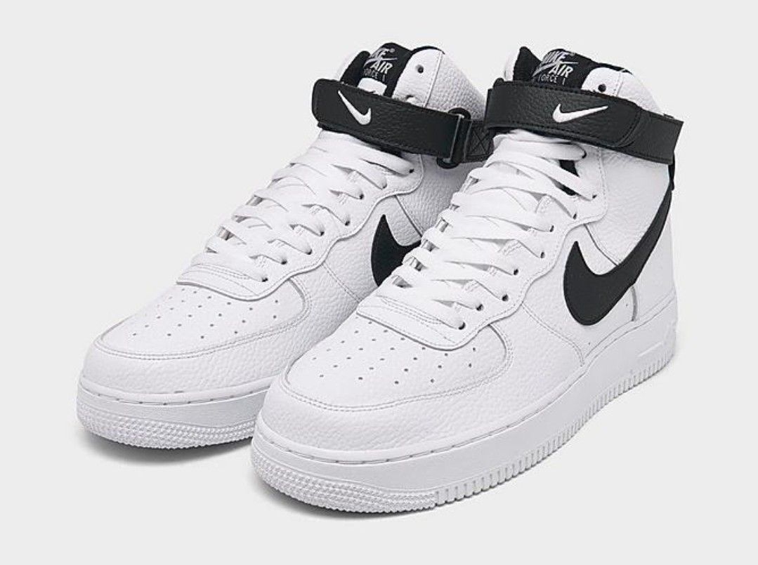 Nike Air Force One Hi, White/Black, Size 14