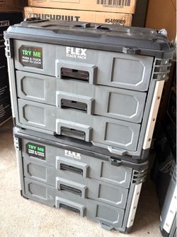 Flex Stack Pack 3 Drawers Tool Box New