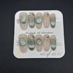 Press On Nails Size S Reusable Handmade