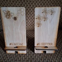 Wooden phone holders 