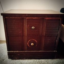 Strong Durable Wood Nightstand /End Table