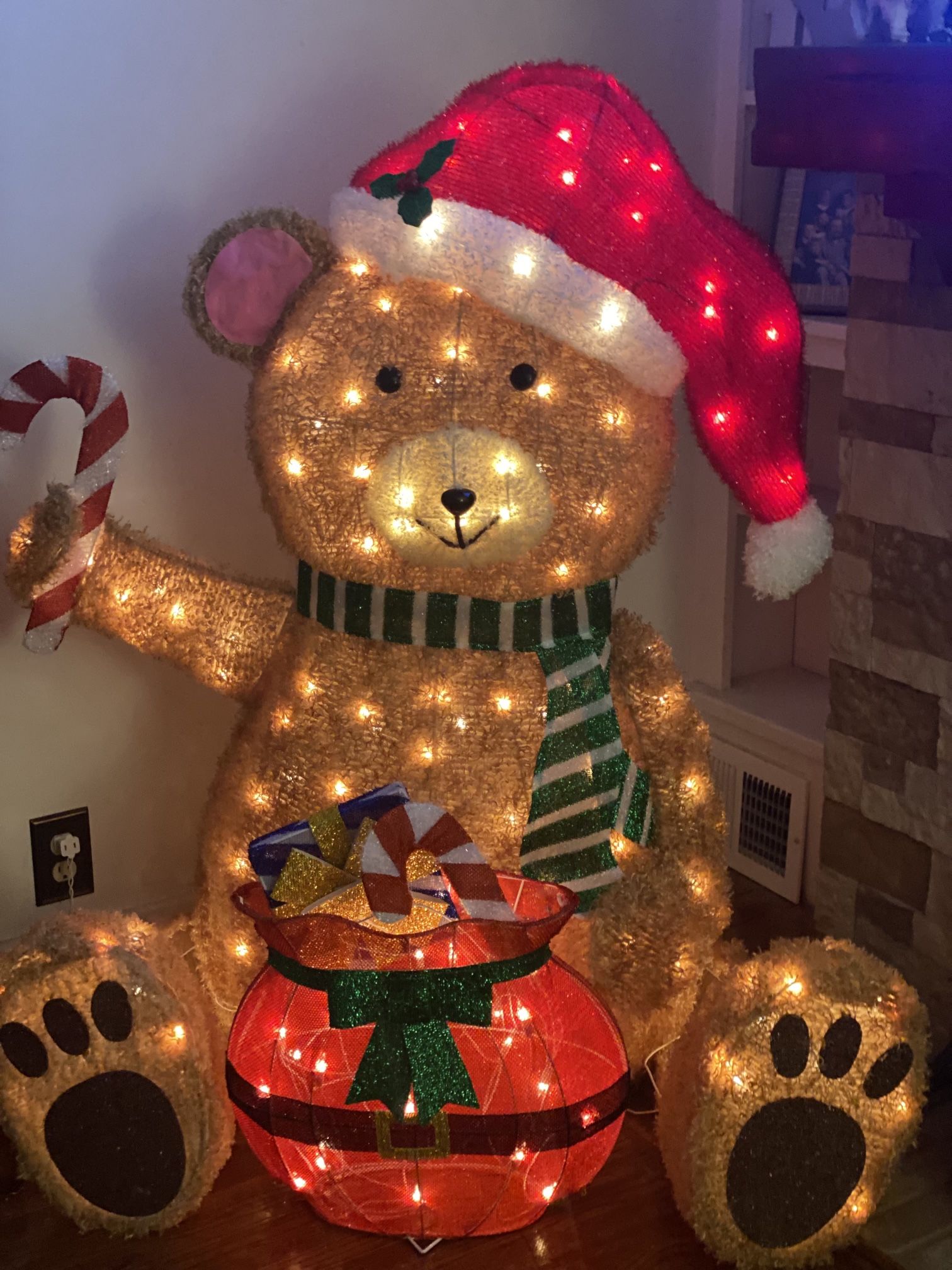 Christmas Large Light Up Bear