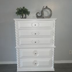 White Tall Dresser