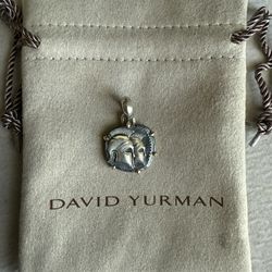 David Yurman GEMINI AMULET Sterling Silver w/ 18k Gold, 23mm