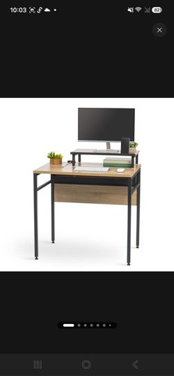 IRIS Office Computer Desk With Monitor Stand, Organizer and Cable Tray