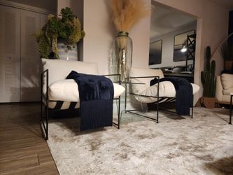 Accent Chair  modern  white
