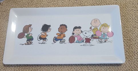 Brand New Peanuts Football Bamboo Tray