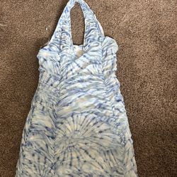 Blue And White Dress