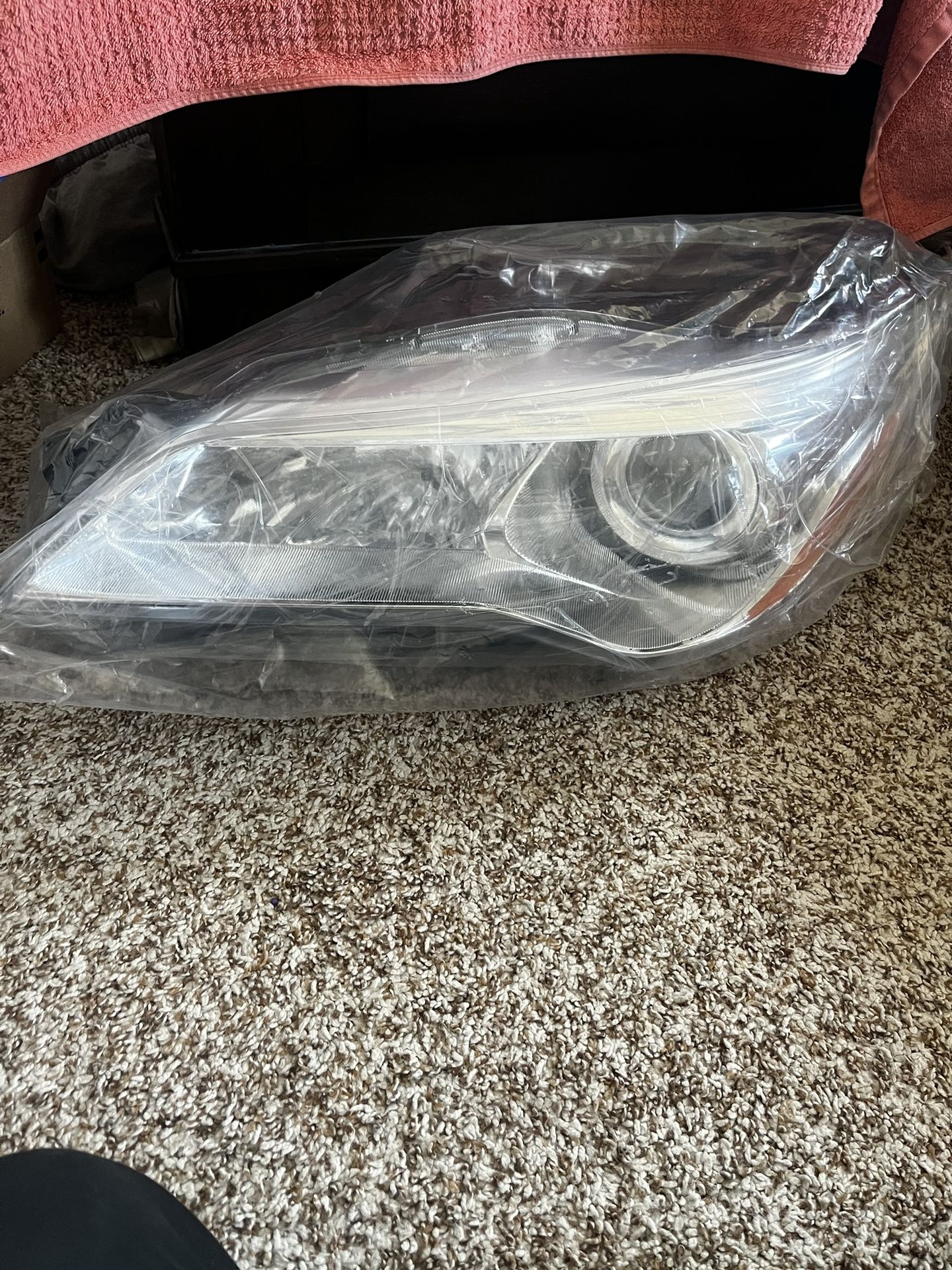 Wildwolf Headlight Assembly For Toyota Camry 2015 2016 2017 LE SE XLE Headlamps Replacement Chrome Housing Amber Reflector Clear Lens (Driver Side Hea