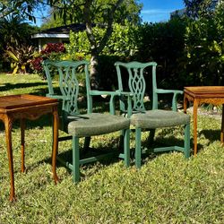 Great Pair Of End Tables Walnut Both For $200