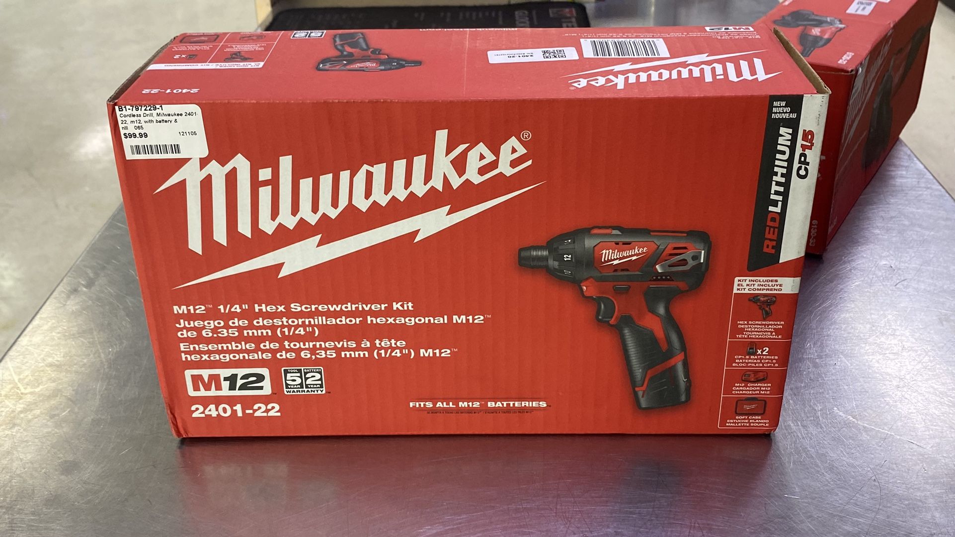 Brand New Milwaukee M12 1/4” Hex Screwdriver Kit 