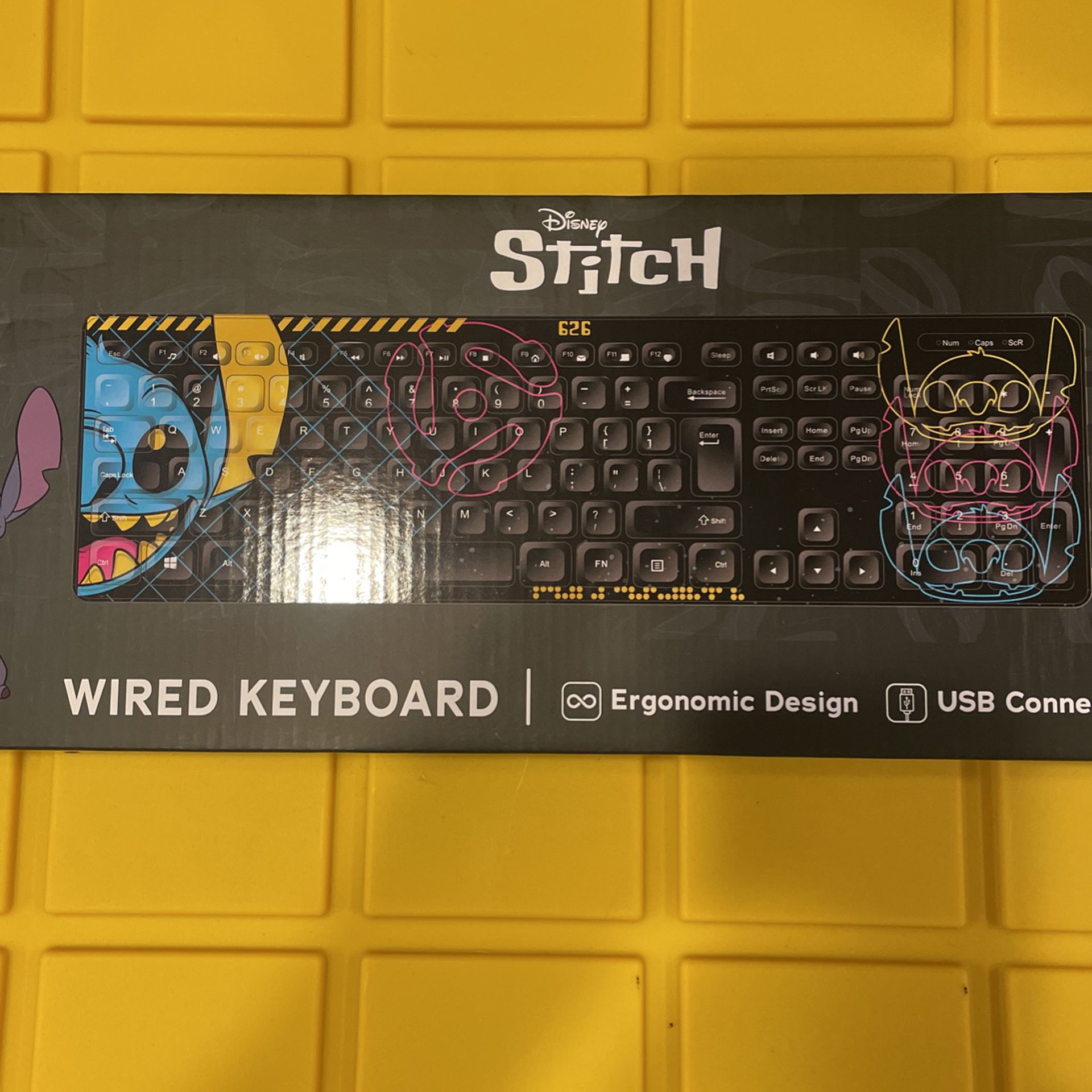 Rare Culturefly Disney Stitch Wired Keyboard - Limited Edition Collectible $18