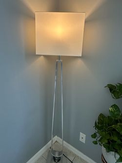 Modern Brushed Metal Floor Lamp