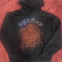 Rhine Stones Spider Hoodie