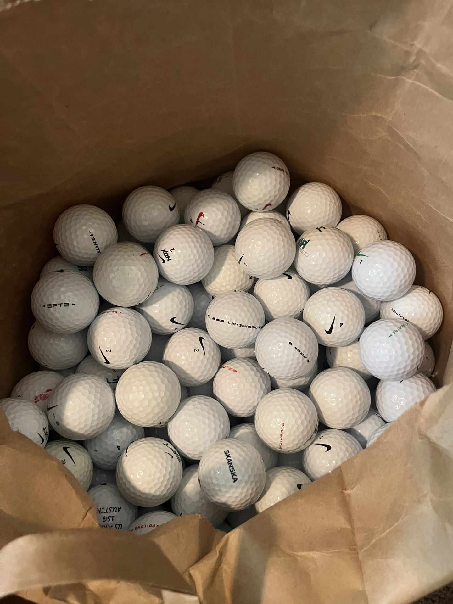 125 White Nike Golf Balls