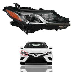  2018-2020 Toyota Camry L LE SE Headlight Assembly Halogen with LED Projector Passenger Side 