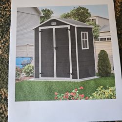 Resin Shed 6FT Dark Gray