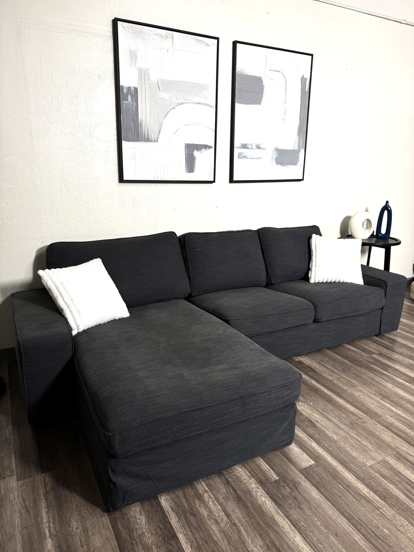 FREE DELIVERY Dark Gray Ikea Sectional Couch