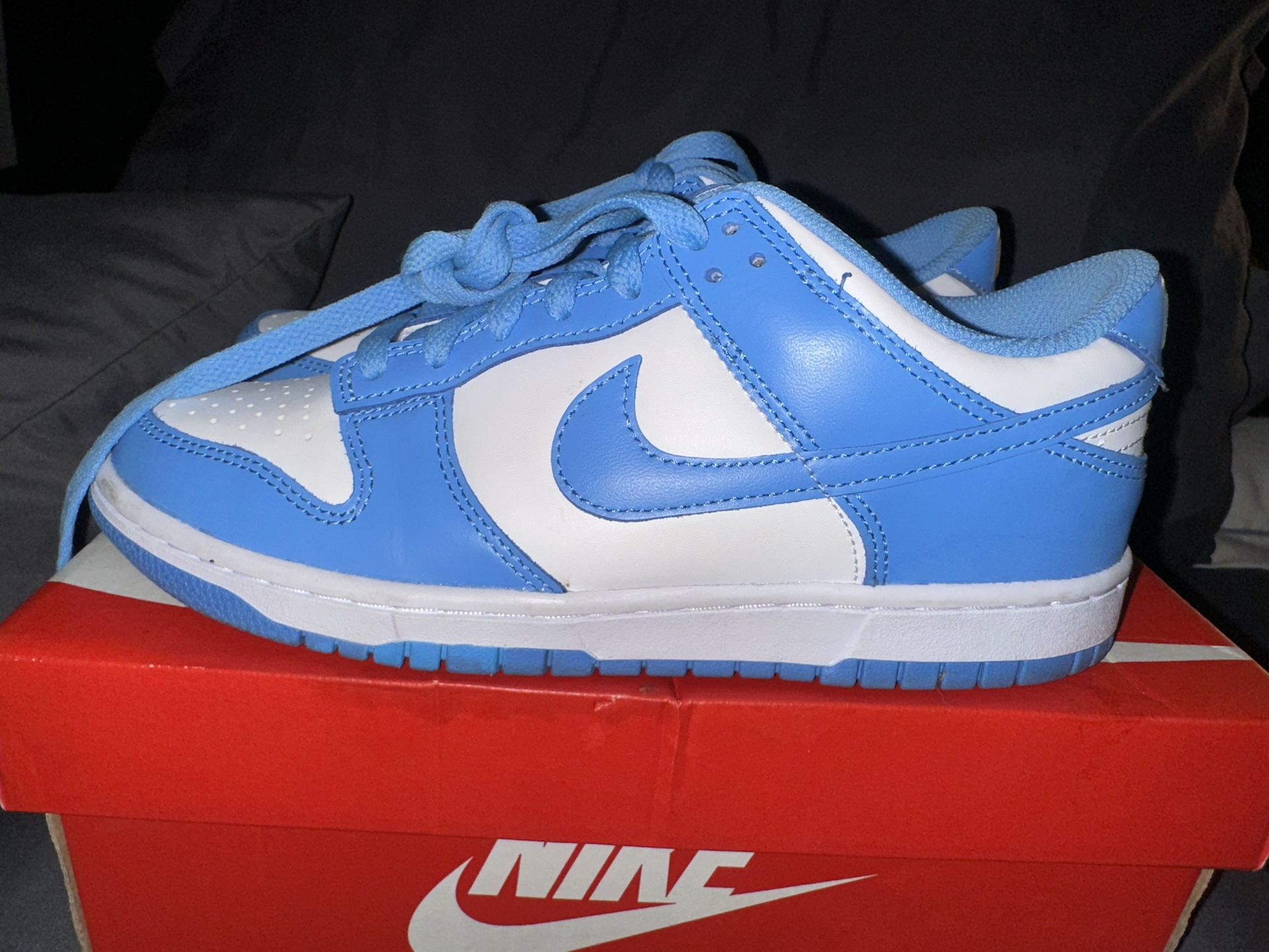 Nike Dunk Low  White University Blue GS 6.5