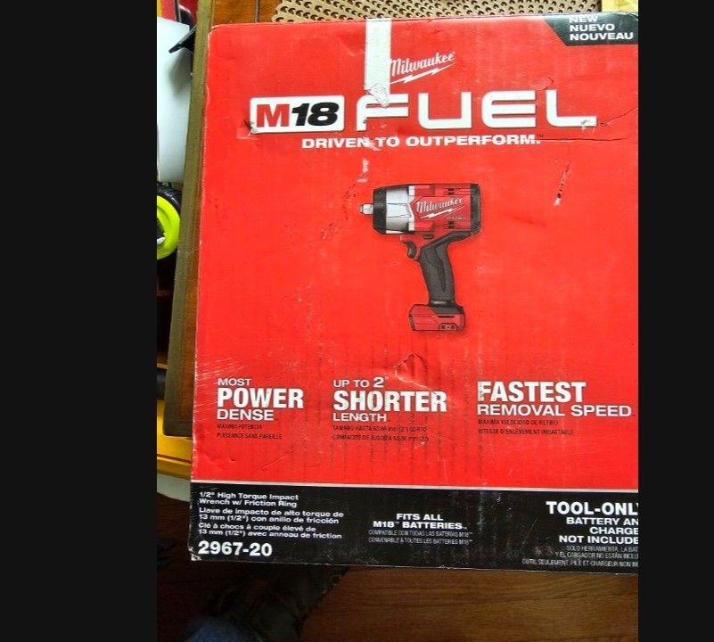 Milwaukee 2967-20 M18 FUEL 1/2" High Torque Impact Wrench w/ Friction Ring, 1600 Lbs Torque,  NEW